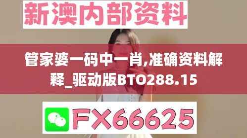 管家婆一码中一肖,准确资料解释_驱动版BTO288.15