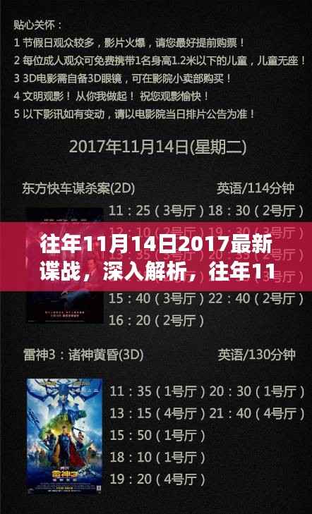 往年11月14日2017谍战风云揭秘,特性、体验与竞品深度对比