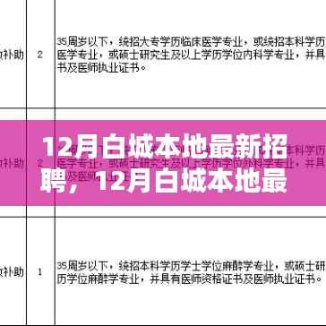 12月白城本地最新招聘产品全面评测与介绍