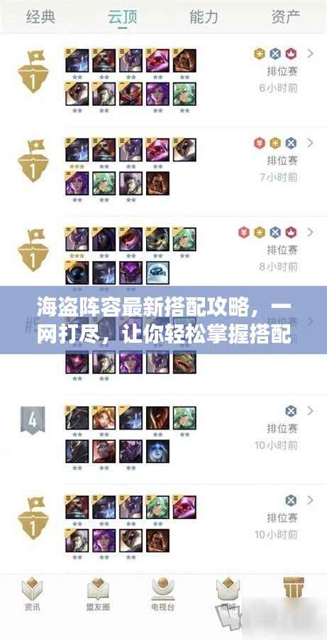 海盗阵容最新搭配攻略,一网打尽,让你轻松掌握搭配技巧!